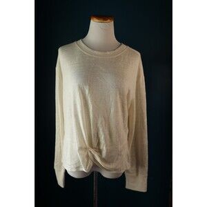 Sanctuary Long Casual Sleeve Ready Or Knot Top Lightweight Beachy Pull Over XL